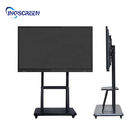 55 65 75 Inch Adjustable Interactive Whiteboard Stand Metal Floor Mobile Stand