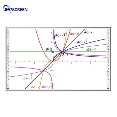 Portable Digital IR Interactive Whiteboard 106 Inch Smart Board For Teaching