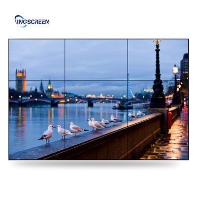 Indoor 4K Video Wall Lcd Monitors 3.5mm Video Wall 49 Inch 2x2 3x3