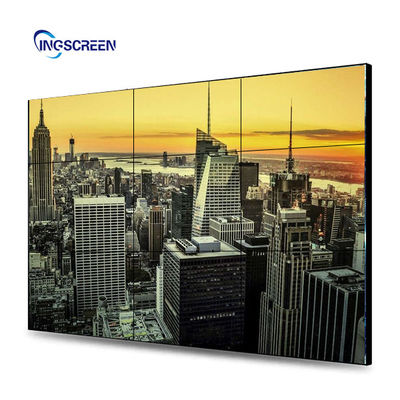 Indoor 4K Video Wall Lcd Monitors 3.5mm Video Wall 49 Inch 2x2 3x3