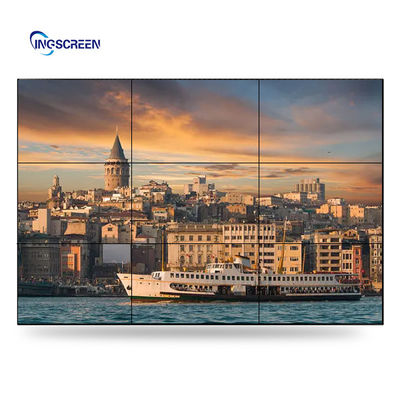 3×3 Ultra Narrow 1080P Wall Lcd Display Lcd Advertising Screen 55 Inch 16.7M Color