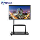 86in Interactive Whiteboard Stand 150KG Flat Panel Mobile Rolling Flat Screen Tv Stand