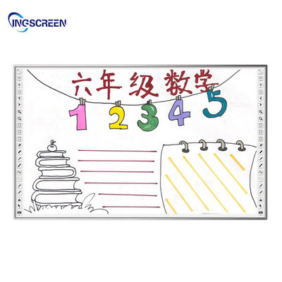 Meeting Finger Touch Electronic Interactive Board 200mA Digital Blackboard For Classroom