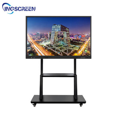 86in Interactive Whiteboard Stand 150KG Flat Panel Mobile Rolling Flat Screen Tv Stand