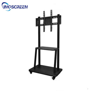 86in Interactive Whiteboard Stand 150KG Flat Panel Mobile Rolling Flat Screen Tv Stand